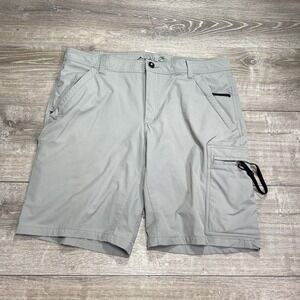 Loco Skailz Shorts Mens 40 Gray Cargo Outdoor Quick Dry Nylon Spandex Utility
